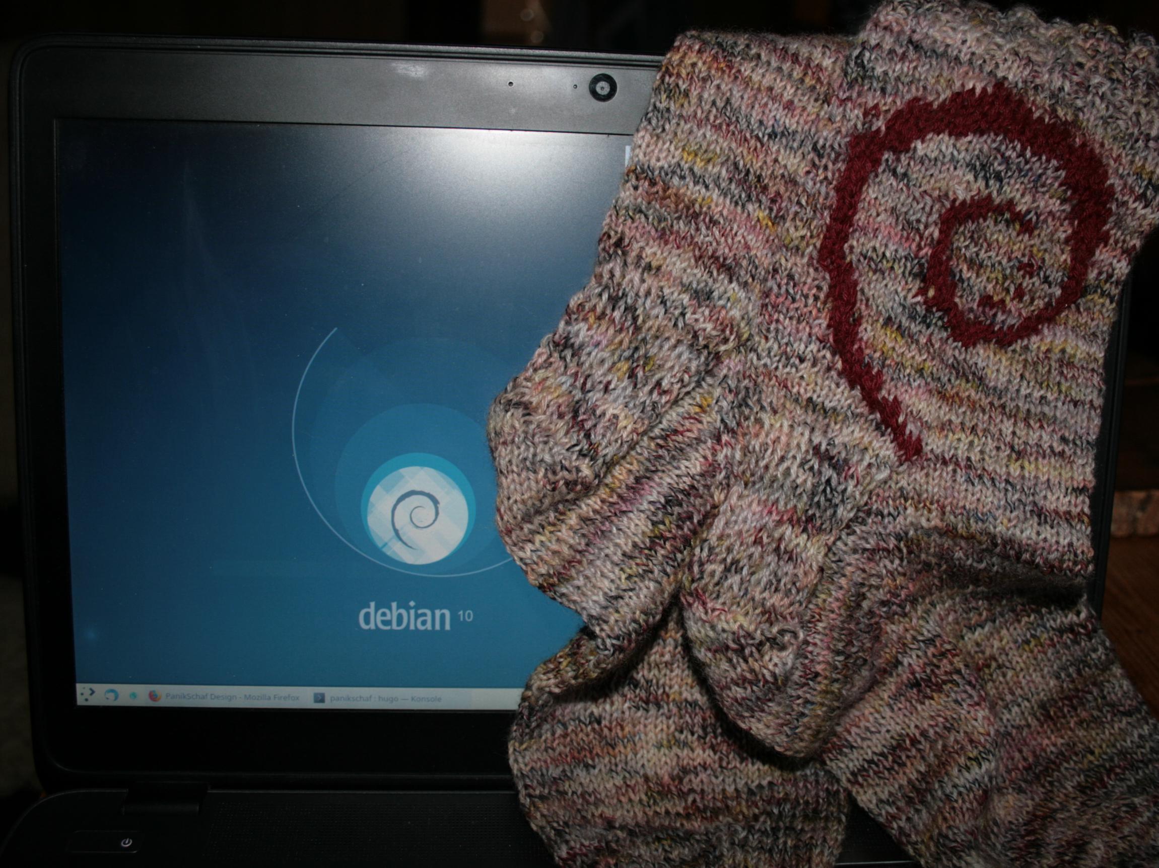 image from Debian Swirl Socks